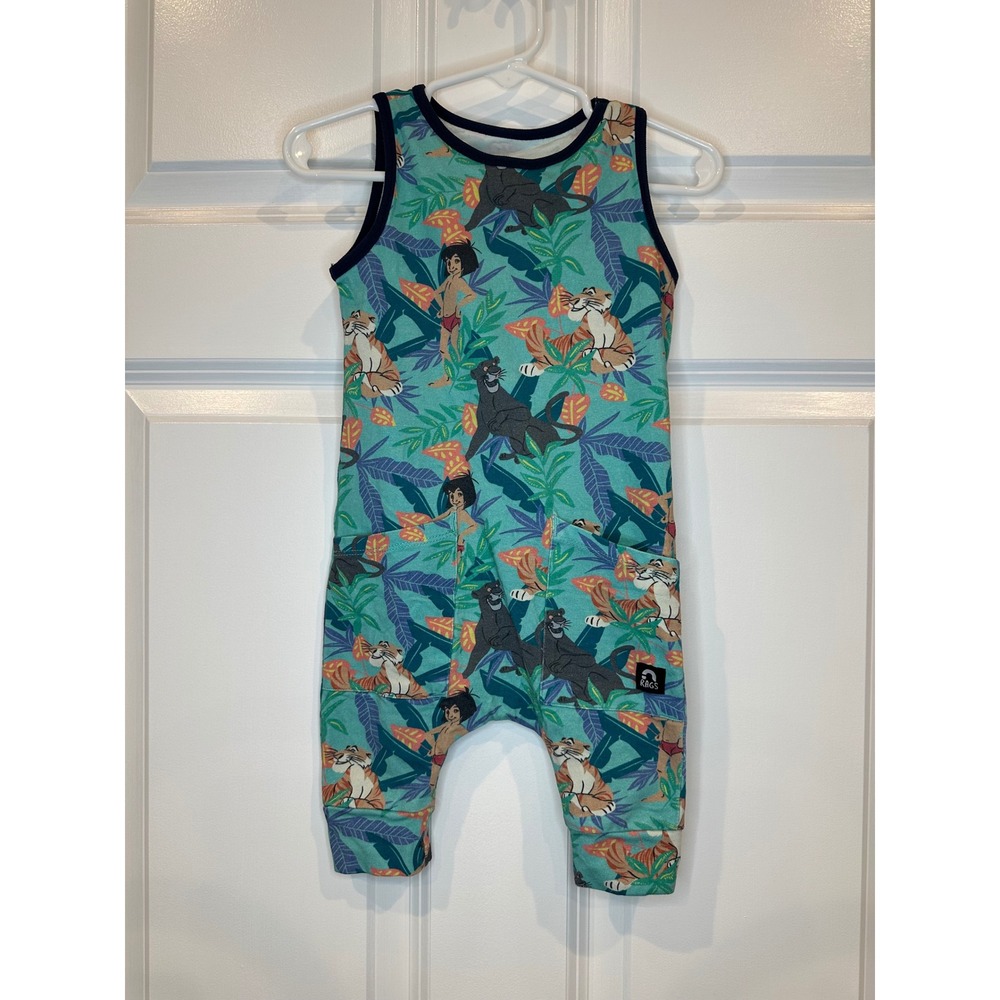 Rags Kids Size‎ 12-18M Jungle Book Mowgli Baloo Shere Khan Baby Romper Jumpsuit